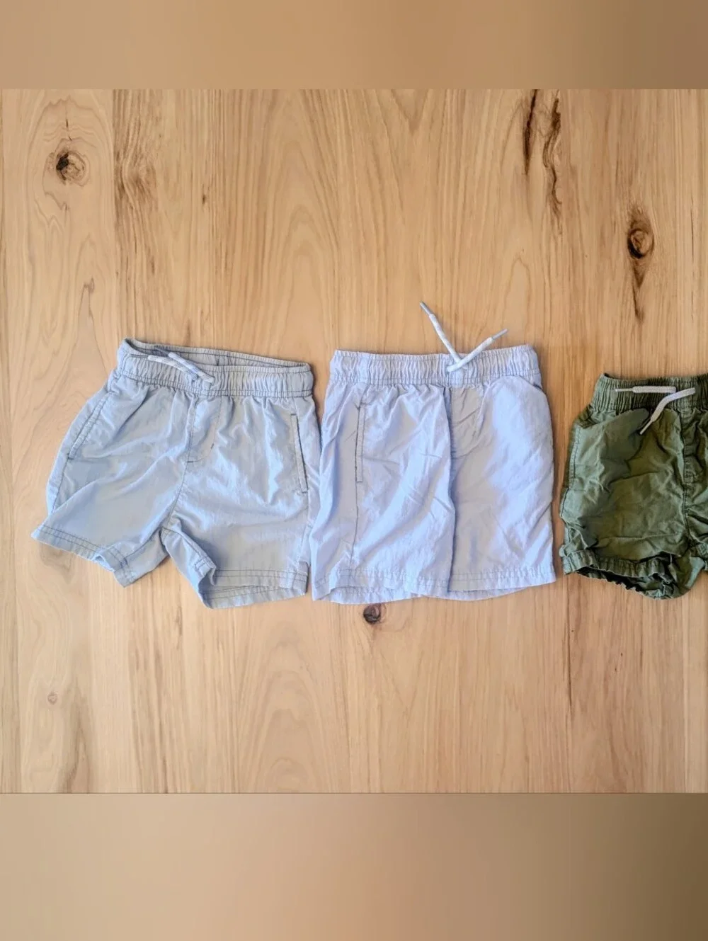 Boys Old Navy Light Blue Elastic-Waist Board Shorts